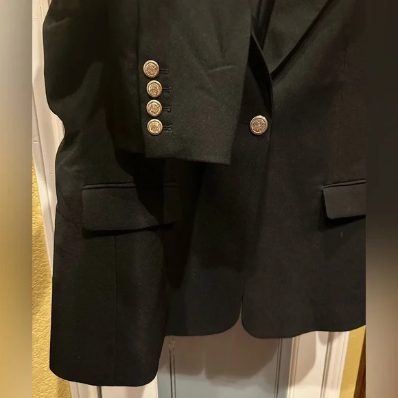 City Chic Black Blazer with Gold Button plus size L/20 - Picture 5 of 7